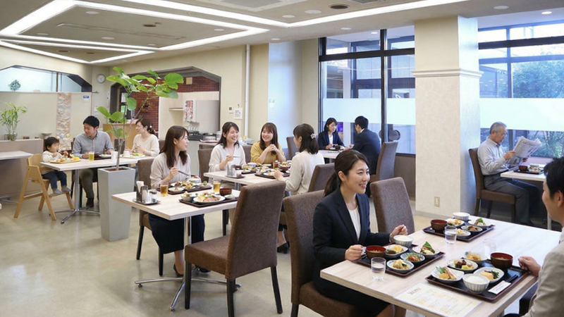 本荘グランドホテル 1FのRESTAURANT TSUBAKI（レストラン つばき）内観